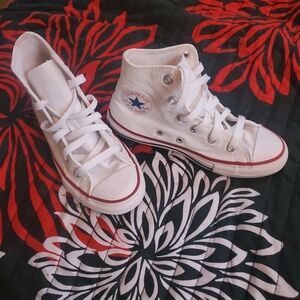 Converse Kids' White High-Top Sneakers Youth 13.5